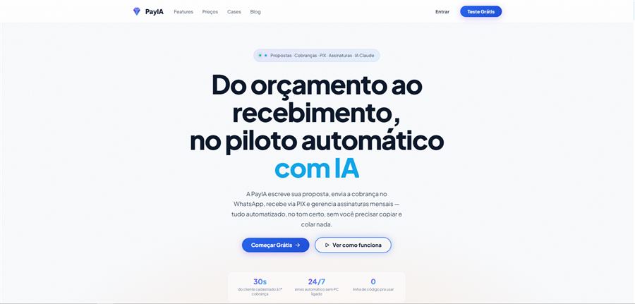 Print do site PayIA
